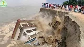 Terrifying river erosion, you won't believe it unless you see it on camera!