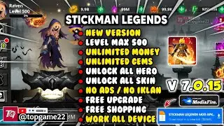 STICKMAN LEGENDS MOD APK VERSI 7.0.15 Terbaru 2026 - Unlimited Money & Unlock All Characters