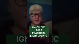 IGNOU Practical EXam Datesheet Update December 2025 Session | IGNOU practical exam