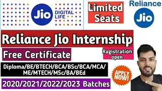Reliance Jio Internship 2021|Jio Summer Internship 2021|Reliance Internship 2021|Jio Internship 2021