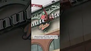 Minute Maid Park signs taken down for Daikin Park signs