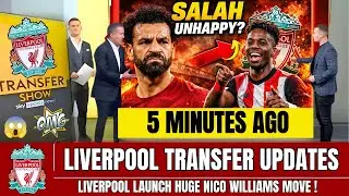 🚨 SALAH UNHAPPY? LIVERPOOL LAUNCH HUGE NICO WILLIAMS MOVE! 👀 #LFC