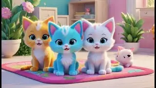 Plush Kittens Go Meow Meow Meow | English Nursery Rhyme | Kids Songs | Baby Music