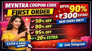 Myntra Coupon Code for First Order 🔥 Get Up to 90% OFF + ₹300 Extra (New Users)