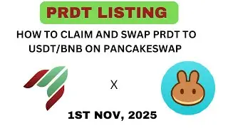 ЛИСТИНГ PRDT || КАК ПОЛУЧИТЬ PRDT И ОБМЕНЯТЬСЯ НА PANCAKESWAP
