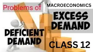 Macroeconomics chapter 9 problem of excess demand and deficient demand class 12 cbse 2025