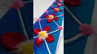 Simple rangoli design for beginners #rangoli #shorts