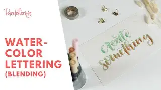 Handlettering Watercolor Effekte mit Brushpens kreieren (Blending)
