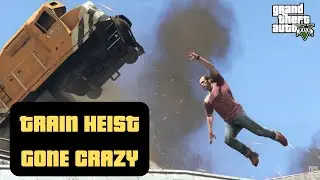 Grand theft auto gameplay | Derailed = Pure Chaos 💀🚆  4K Ultra HD #ps5 #gta5