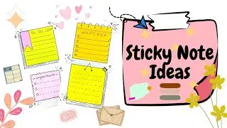 Sticky Note Ideas | For assignment and diary | front page ideas|What You Can Do With STICKY NOTES