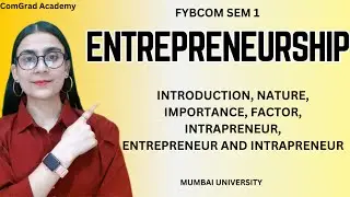 Entrepreneurship Introduction| FYBCOM COMMERCE Mumbai university| #bcom #commerce #mumbaiuniversity