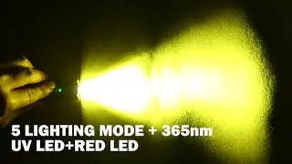 Astrolux K1 XP G3+365nm UV+Red LED 350LM New Driver USB Stainless Steel Mini LED Keychain Light