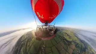 Magical, Foggy Hot Air Balloon Flight from Cornwall 26.9.25
