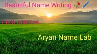 Hello 👋 guy's welcome to the live stream Beautiful name writing 💓🥀🖊️