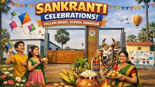 Grand Sankranthi Celebrations 🎉 | Pallavi Model School Annaram | #PallaviModelSchool #trending 