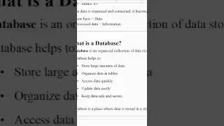 what is data in SQL with examples #education #webdevelopment #frontenddevelopment #sql #coding