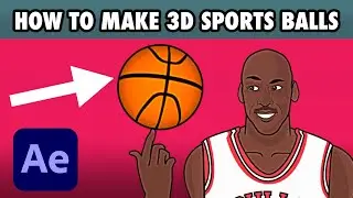 How to make 3d Sports Balls in After effects ⚽️🎾🏀
