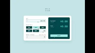 Tip Calculator App  |  HTML5 & CSS3 & JS