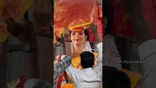 Durga Devi Face Reviling Hyderabad 2025 | Durga Mata Aagman 2025 | Navaratri Puja 2025 | Devi Aagman