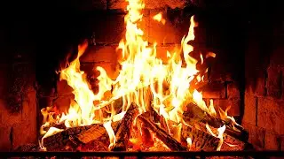 Cozy Fireplace 4K (12 HOURS). Fireplace with Crackling Fire Sounds. Fireplace Ambience