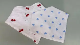 How to make a baby bandana bib| tutorial for beginners