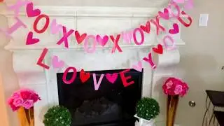 Valentine's Day Decor Home Tour 2018