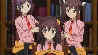 When Yunyun be friend with Dodonko and Funifura
