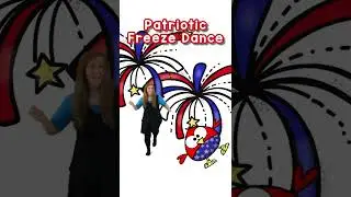 Patriotic Freeze Dance and Kids Workout Movement Break #shorts