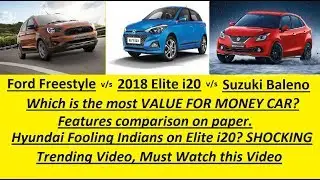 2020 Ford Freestyle vs 2020 Elite i20 vs 2020 Baleno | which is value for money car?