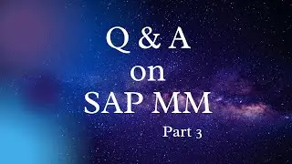SAP Part3