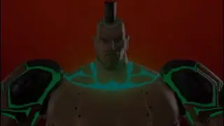 TEKKEN 7 JACK-7 With Shirtless & Wrestling Trunk AKA Zangief Color from Street FIghter 6 Showcase