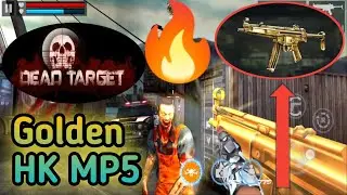 Dead Target: Zombie 🧟 || Golden HK MP5 Skin Gameplay ⚡ || Golden HK MP5 Test😀 || Satan Gaming 🇮🇳