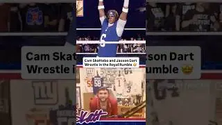 We set up a Royal Rumble hosted by Cam Skattebo to announce the athletes coming to Fanatics Fest. 🤩