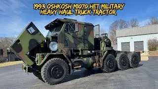 1993 Oshkosh M1070 8x8 HET Military Heavy Haul Truck Tractor For Sale By Midwest Military Equipment!