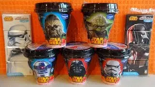 Disney Star Wars Danone Yogurt Shake Drink & Milk Chocolate Opening