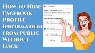 How to hide facebook profile information | How to hide profile information on facebook
