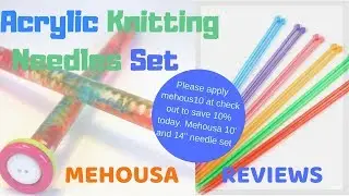 Acrylic Knitting Needles Set of 7 - KnitPal(Mehousa)