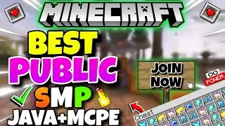 New Best Public SMP Server For Minecraft 1.21 🔥 | Java + PE | Cracked | 24/7 Online | Free To Join