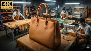 Inside the Camel Leather Atelier &ndash; (Full Process) Luxury Bags