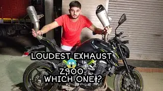 NEW EXHAUST FOR KAWASAKI Z900/LOUD OR NOT?😳 #kawasaki #z900 #loud #scunit