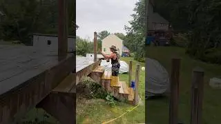 Let&rsquo;s demo a deck. #remodel #construction #contractor #diy #carpenter #tools #build