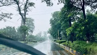 Faisalabad 2020 Monsoon Heavy Rain Drive, Punjab, Pakistan 🇵🇰