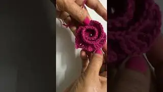 Spiral rose heart #crochet