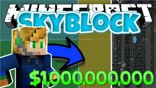 MY 1,000,000,000 $$$ SKYBLOCK ISLAND !!! *insane* | Minecraft SKYBLOCK 3 #49 w/ Riverrain123
