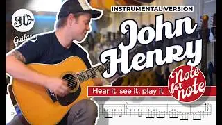 Hugh D Guitar &ndash; Billy Strings &ldquo;John Henry&rdquo; 🟥 NOTE FOR NOTE | Full Free TAB | 1941 Martin D-45