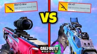 LEGENDARY AK47 vs LEGENDARY MAN-O-WAR!! | CALL OF DUTY MOBILE | SOLO VS SQUADS