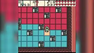 How to solve the Blue to Red tile maze in Ancient Tomb Level 8 in Oracle of Ages