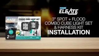 LED Cube Pod Light Install | Combo Off-Road Pod Light with Wiring Harness | TYPE S ELEVATE LM534390H