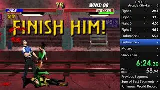 Ultimate Mortal Kombat 3 Stryker No Coin Skip Speedrun 11:42 (First Attempt)