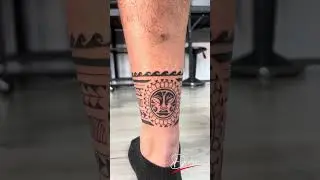 Maori Bein Leg Tattoo Dimi Old Dragon Ink
